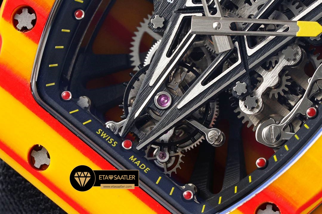 Richard Mille RM027-03 Rafael Nadal Yellow Red ETA (6) Richard Mille RM027-03 Rafael Nadal Yellow Red ETA