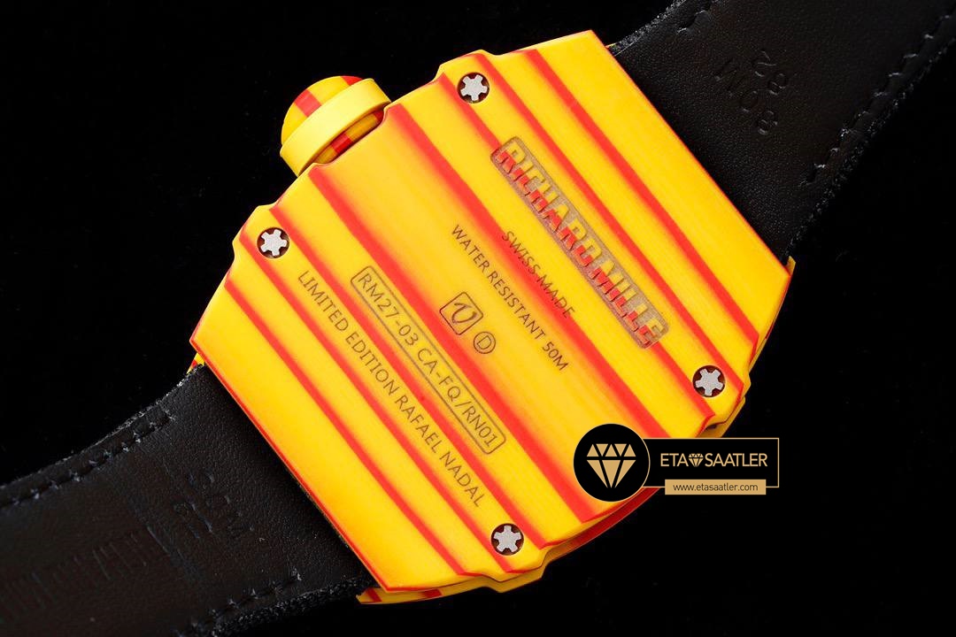 Richard Mille RM027-03 Rafael Nadal Yellow Red ETA (7) Richard Mille RM027-03 Rafael Nadal Yellow Red ETA