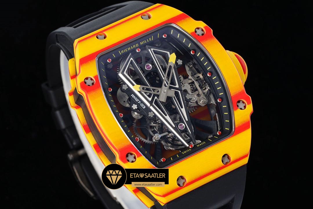 Richard Mille RM027-03 Tourbillon Rafael Nadal Carbon Kasa ETA (3) Richard Mille RM027-03 Tourbillon Rafael Nadal Carbon Kasa ETA