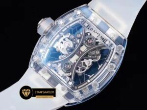 Richard Mille RM053-02 Pablo Mac Donough Skeleton Dial Blue Rubber Strap Tourbillon ETA