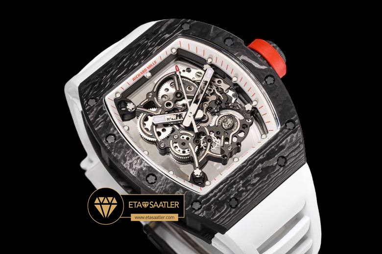 Richard Mille RM055 Carbon Kasa NTPT Bubba Watson Beyaz Kauçuk BBR Factory V2 ETA (2) Richard Mille RM055 Carbon Kasa NTPT Bubba Watson Beyaz Kauçuk BBR Factory V2 ETA