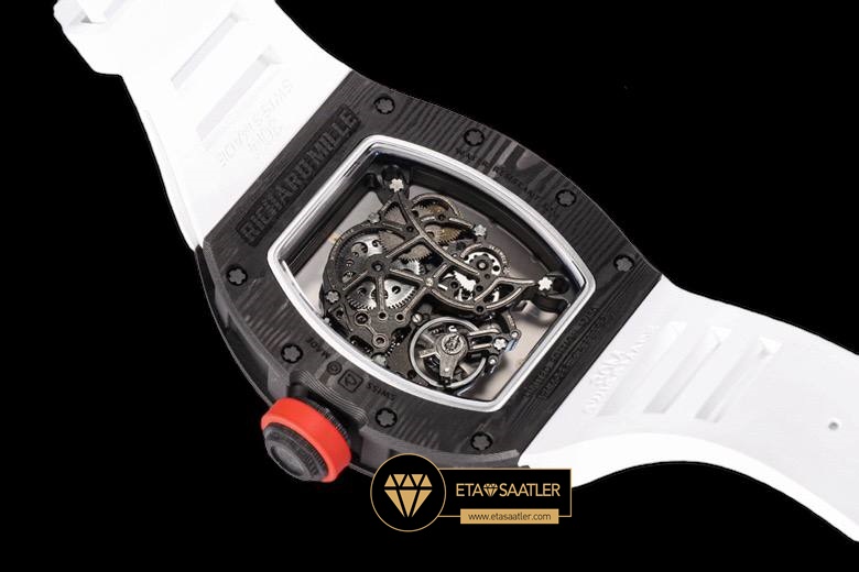 Richard Mille RM055 Carbon Kasa NTPT Bubba Watson Beyaz Kauçuk BBR Factory V2 ETA (7) Richard Mille RM055 Carbon Kasa NTPT Bubba Watson Beyaz Kauçuk BBR Factory V2 ETA