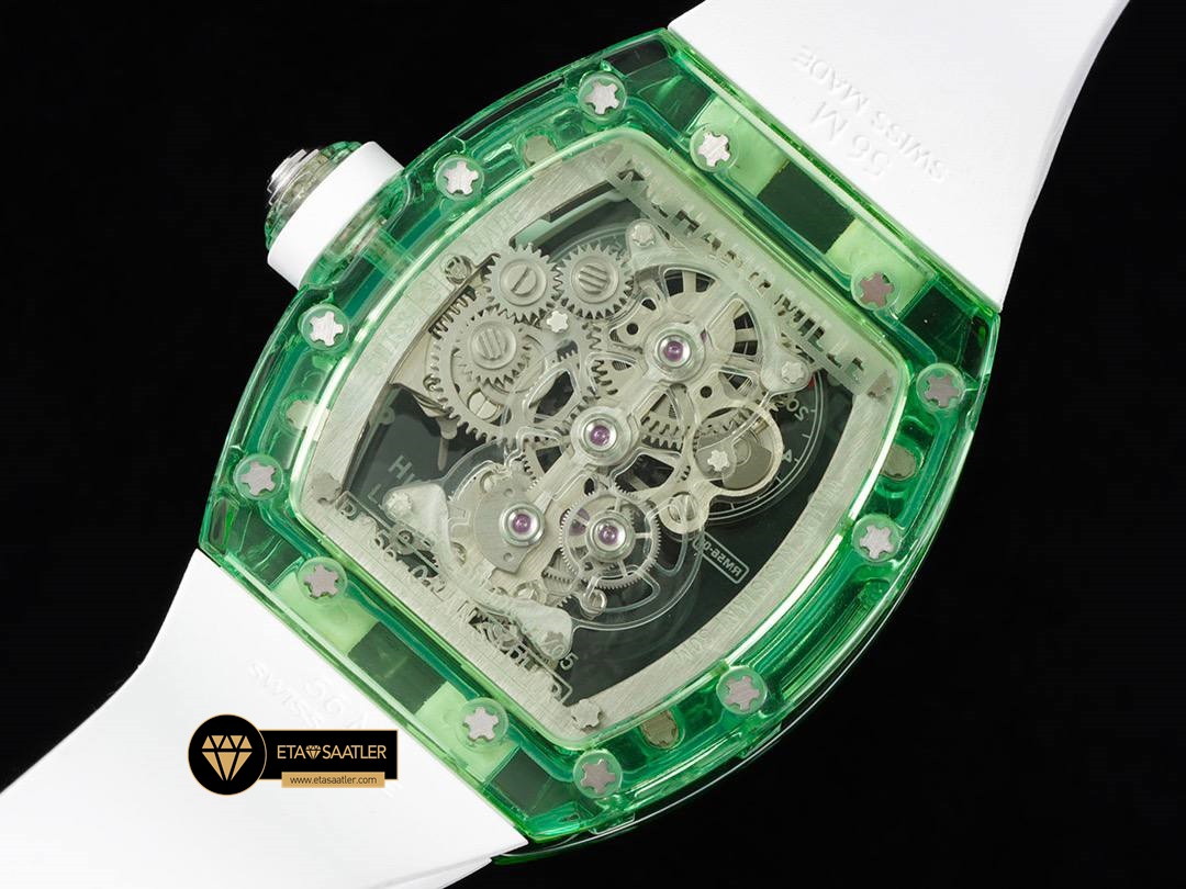 Richard Mille RM56-01 Saydam Yeşil Kasa Tourbillon ETA (9) Richard Mille RM56-01 Saydam Yeşil Kasa Tourbillon ETA (9)