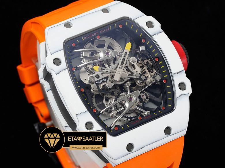 Richard Mille Rafael Nadal RM27-02 Tourbillon Turuncu ETA (2) Richard Mille Rafael Nadal RM27-02 Tourbillon Turuncu ETA