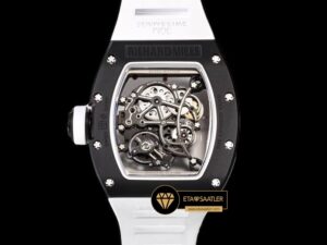 Richard Mille Seramik RM055 Bubba Watson Beyaz Çerçeveli Kadran BBR Factory V2 ETA
