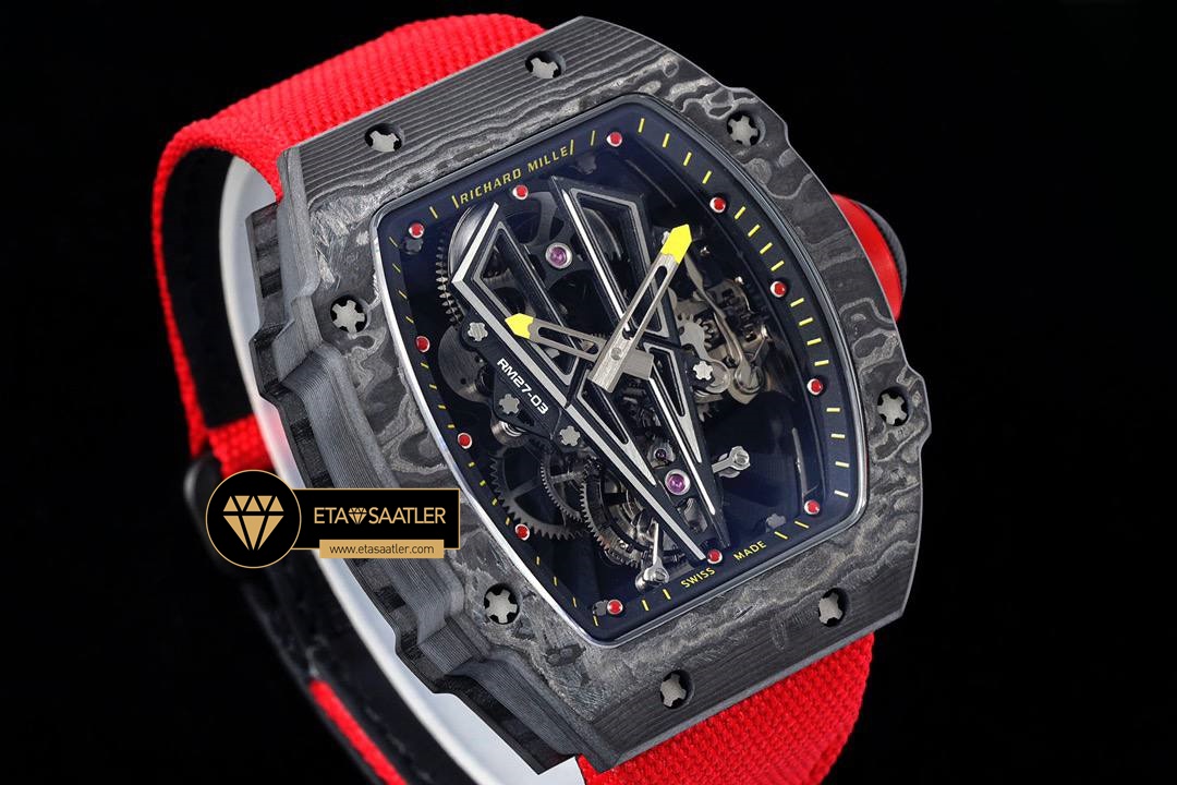 Richard Mille Tourbillon RM27-03 Rafael Nadal NTPT Carbon ETA (2) Richard Mille Tourbillon RM27-03 Rafael Nadal NTPT Carbon ETA