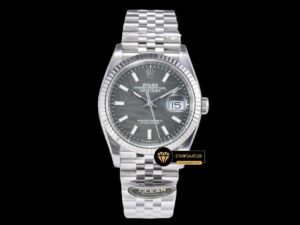 Rolex Datejust 3235 Yeşil Palmiye Kadran Clean Factory 36mm jubile ETA