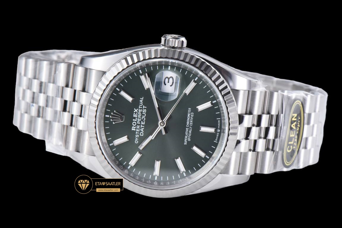 Rolex Datejust Clean Factory 3235 Yeşil Kadran 36mm jubile ETA (5) Rolex Datejust Clean Factory 3235 Yeşil Kadran 36mm jubile ETA
