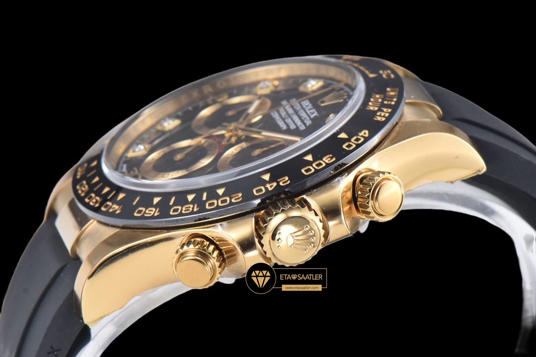 Rolex Daytona 116518 Cosmograph Taşlı Siyah Kadran 4130 Super Clone ETA (4) Rolex Daytona 116518 Cosmograph Taşlı Siyah Kadran 4130 Super Clone ETA