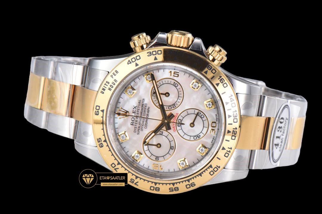 Rolex Daytona Clean 116503LN Taşlı Mop Kadran 4130 Super Plus Clone ETA (2) Rolex Daytona Clean 116503LN Taşlı Mop Kadran 4130 Super Plus Clone ETA