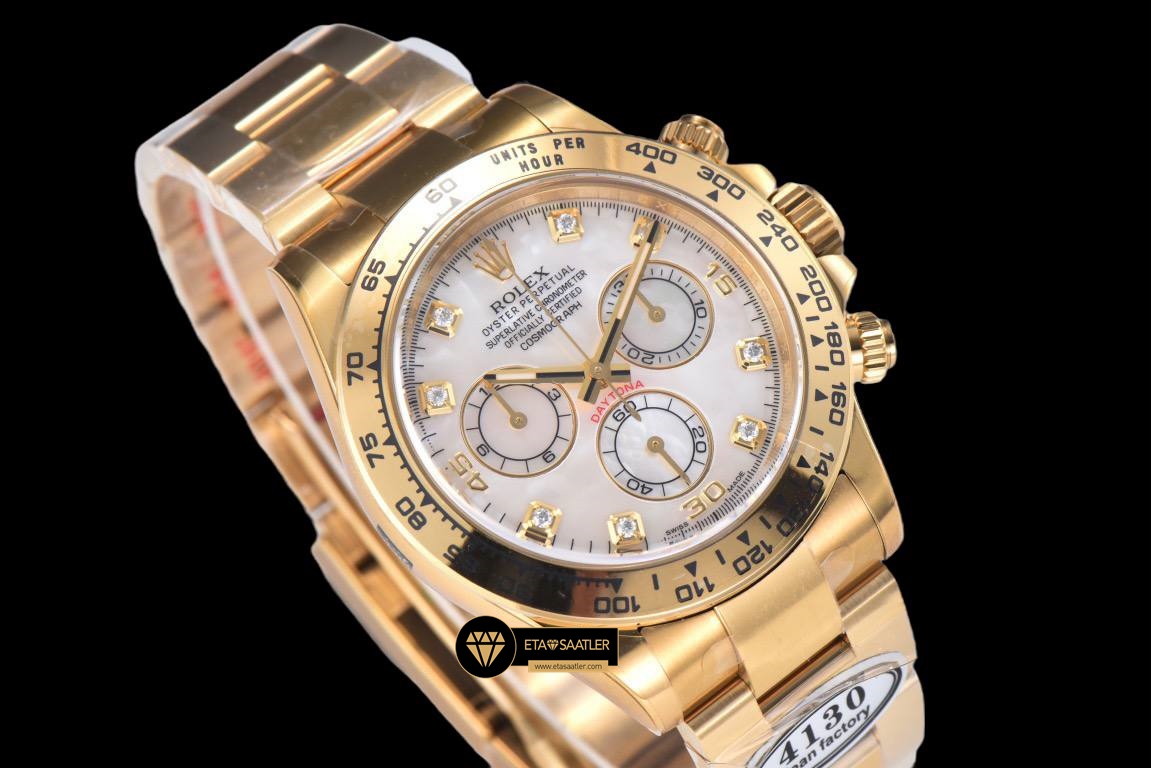 Rolex Daytona Clean 116508 Taşlı Beyaz Kadran 4130 Super Plus Clone ETA (4) Rolex Daytona Clean 116508 Taşlı Beyaz Kadran 4130 Super Plus Clone ETA
