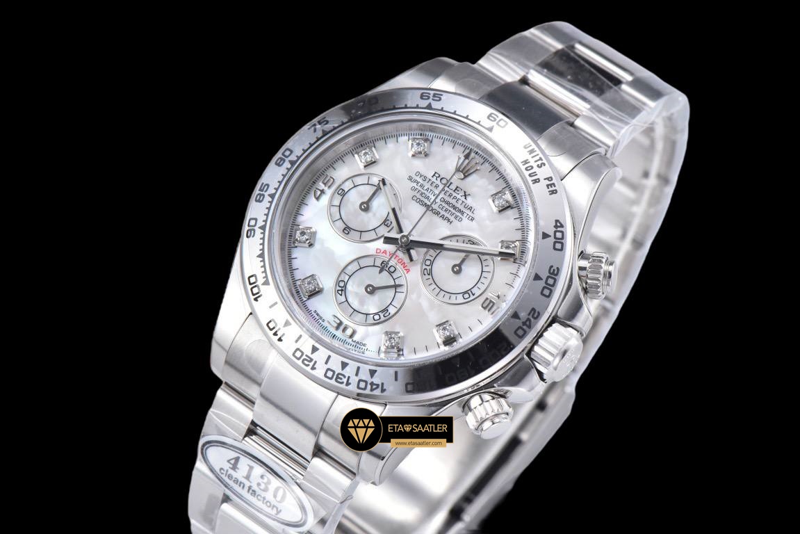 Rolex Daytona Cosmograph 116509 Taşlı Sedef Kadran 4130 Super Clone ETA (2) Rolex Daytona Cosmograph 116509 Taşlı Sedef Kadran 4130 Super Clone ETA