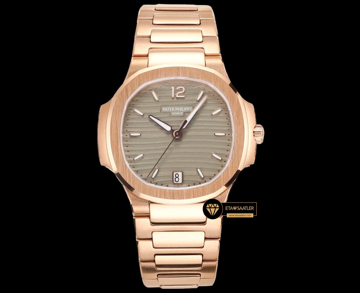 Patek Philippe 7118 Nautilus Kahverengi Kadran 35mm Rose Kasa ETA