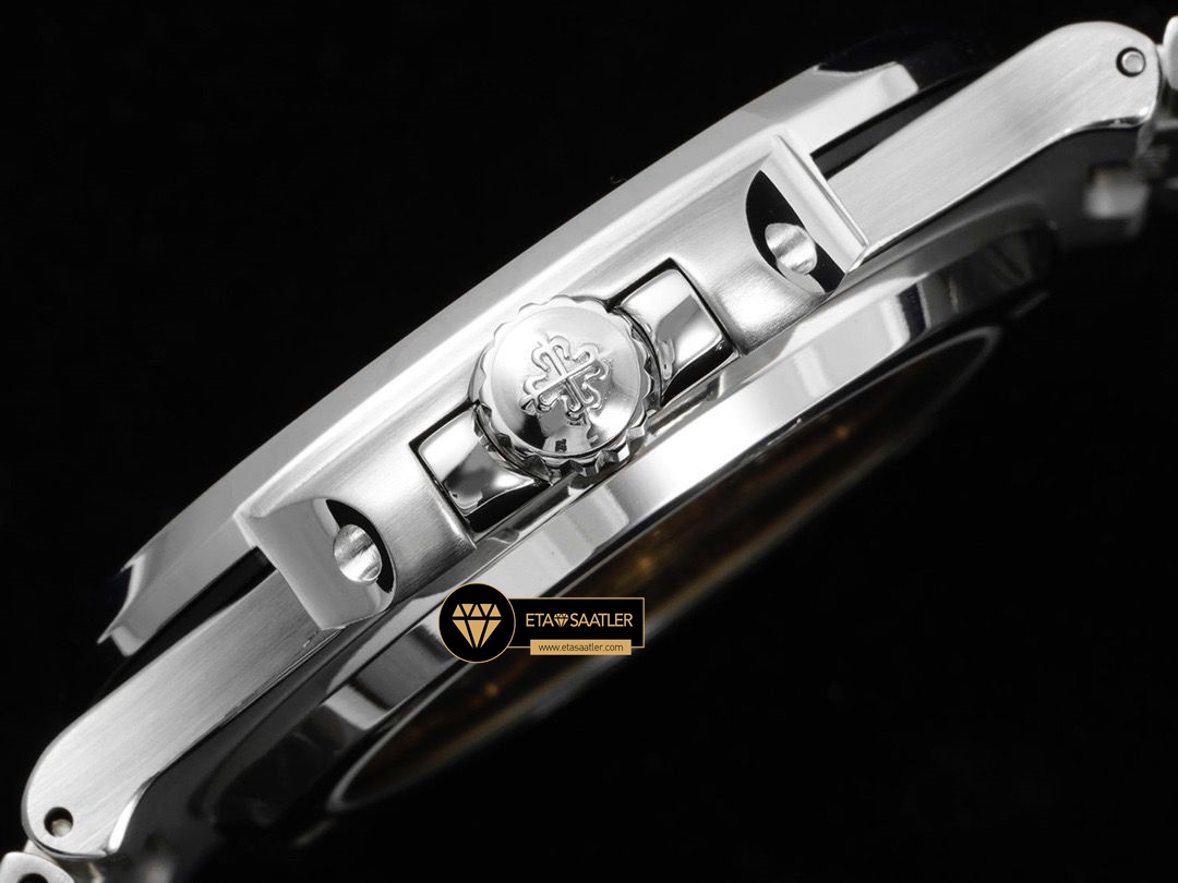 Patek Philippe Nautilus Çelik 40mm Jumbo 5711 Taşlı Beyaz Kadran ETA (8) Patek Philippe Nautilus Çelik 40mm Jumbo 5711 Taşlı Beyaz Kadran ETA