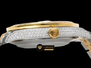 Rolex Datejust 126300 Gökkuşağı Bezel 41mm Taşlı Arap Kadran 3235 ETA