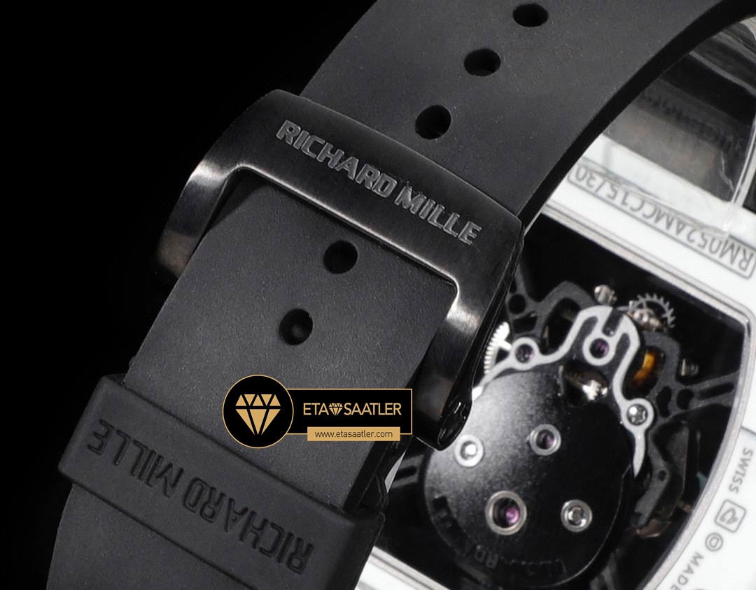 Richard Mille RM052 Taşlı Kurukafa Kadran Carbon Kasa YSF Tourbillon V2 ETA (8) Richard Mille RM052 Taşlı Kurukafa Kadran Carbon Kasa YSF Tourbillon V2 ETA
