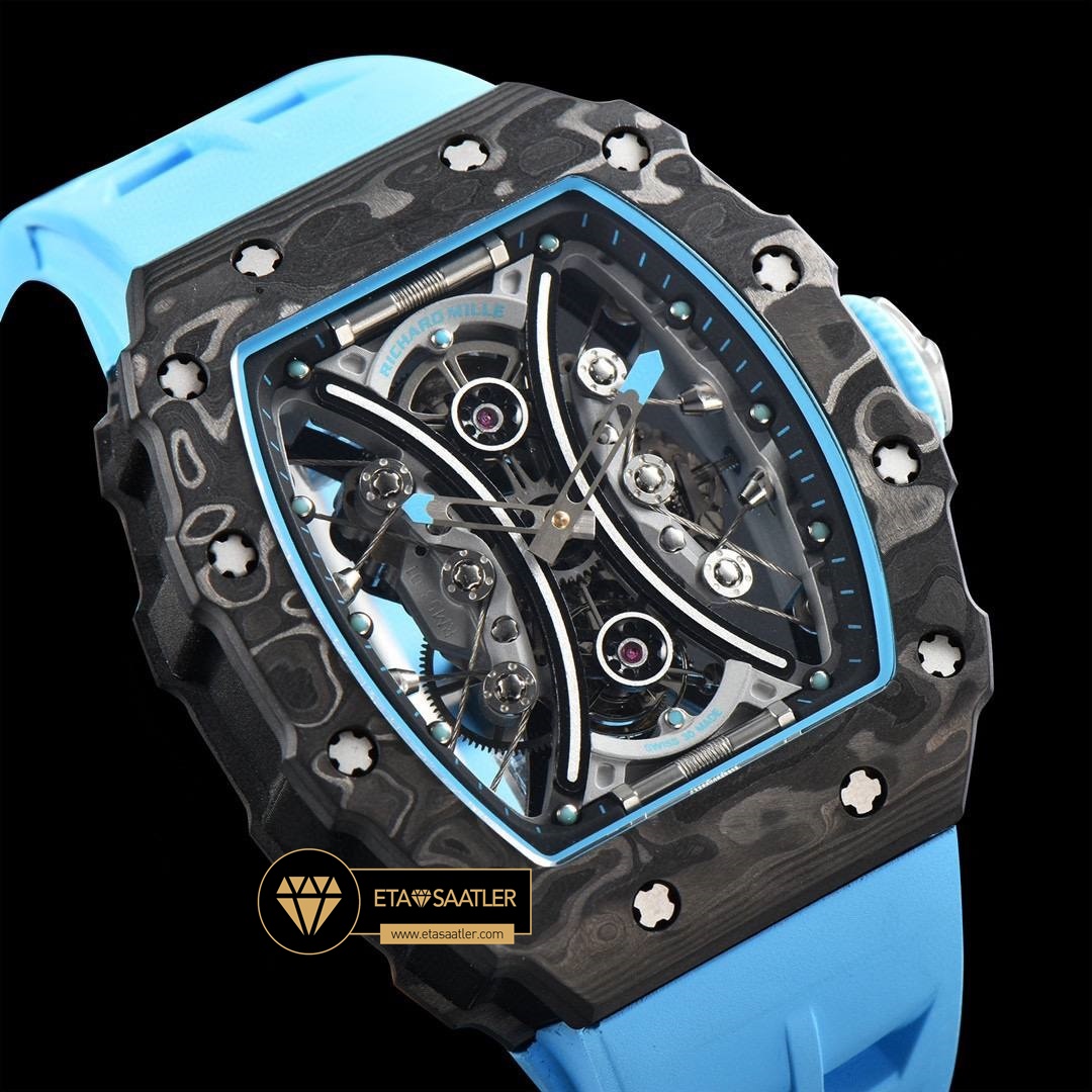 Richard Mille RM053-01 Skeleton Dial Real Forge Carbon Rubber Strap YSF Tourbillon V2 ETA (2) Richard Mille RM053-01 Skeleton Dial Real Forge Carbon Rubber Strap YSF Tourbillon V2 ETA