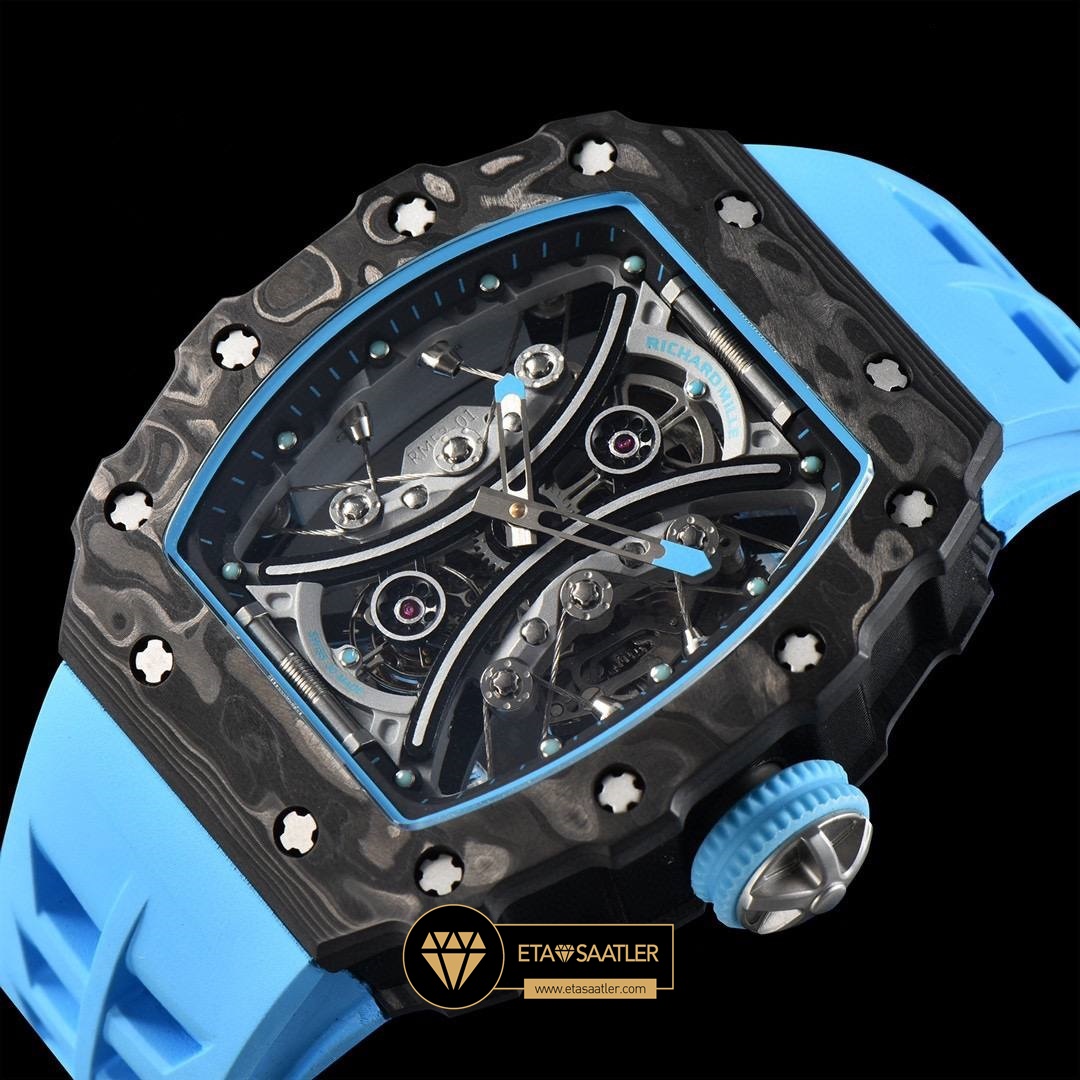 Richard Mille RM053-01 Skeleton Dial Real Forge Carbon Rubber Strap YSF Tourbillon V2 ETA (5) Richard Mille RM053-01 Skeleton Dial Real Forge Carbon Rubber Strap YSF Tourbillon V2 ETA