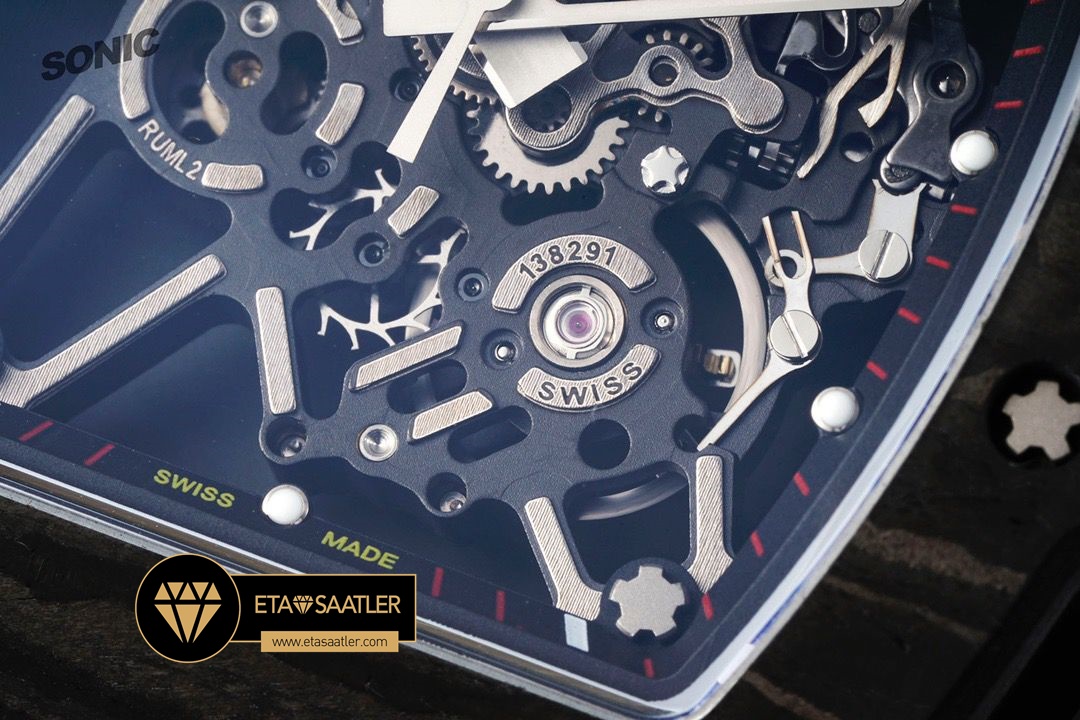 Richard Mille RM35-01 İskelet Kadran NTPT Carbon Kasa Turuncu Kauçuk Kordon SONIC V2 ETA (4) Richard Mille RM35-01 İskelet Kadran NTPT Carbon Kasa Turuncu Kauçuk Kordon SONIC V2 ETA