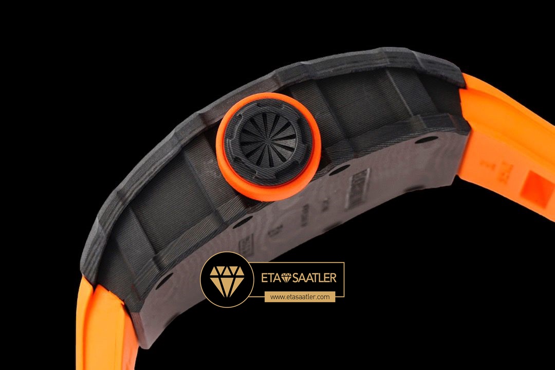 Richard Mille RM35-01 İskelet Kadran NTPT Carbon Kasa Turuncu Kauçuk Kordon SONIC V2 ETA (7) Richard Mille RM35-01 İskelet Kadran NTPT Carbon Kasa Turuncu Kauçuk Kordon SONIC V2 ETA