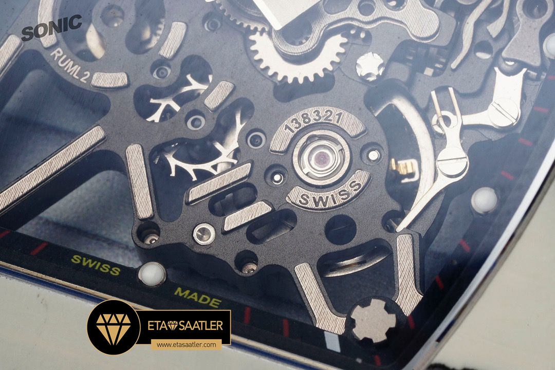 Richard Mille RM35-01 NTPT Beyaz Carbon Kasa Kırmızı Örme Deri Kordon SONIC V2 ETA (4) Richard Mille RM35-01 NTPT Beyaz Carbon Kasa Kırmızı Örme Deri Kordon SONIC V2 ETA