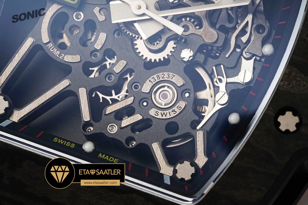 Richard Mille RM35-01 NTPT Carbon Kasa İskelet Kadran Kırmızı Kauçuk Kordon SONIC V2 ETA (3) Richard Mille RM35-01 NTPT Carbon Kasa İskelet Kadran Kırmızı Kauçuk Kordon SONIC V2 ETA