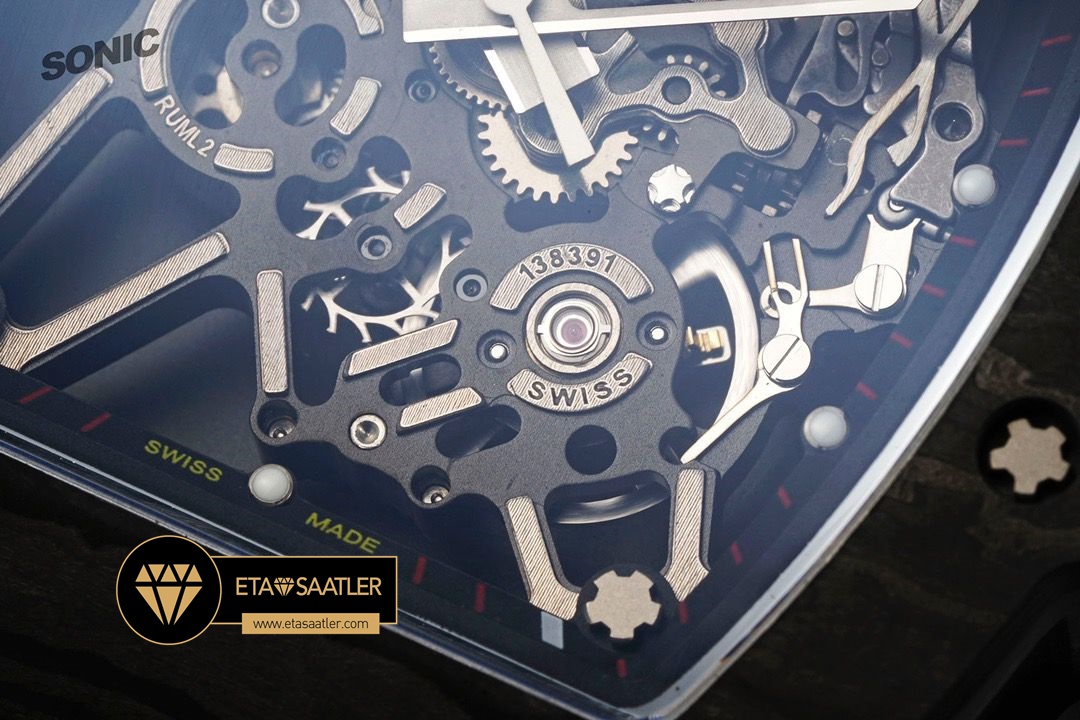 Richard Mille RM35-01 NTPT Carbon Kasa İskelet Kadran Sarı Kauçuk Kordon SONIC V2 ETA (4) Richard Mille RM35-01 NTPT Carbon Kasa İskelet Kadran Sarı Kauçuk Kordon SONIC V2 ETA