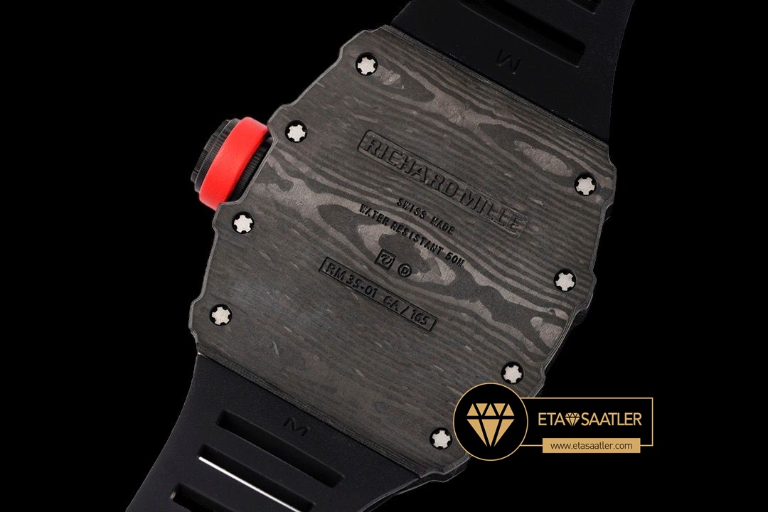 Richard Mille RM35-01 Rafael Nadal NTPT Carbon Kasa İskelet Kadran SONIC V2 ETA (7) Richard Mille RM35-01 Rafael Nadal NTPT Carbon Kasa İskelet Kadran SONIC V2 ETA