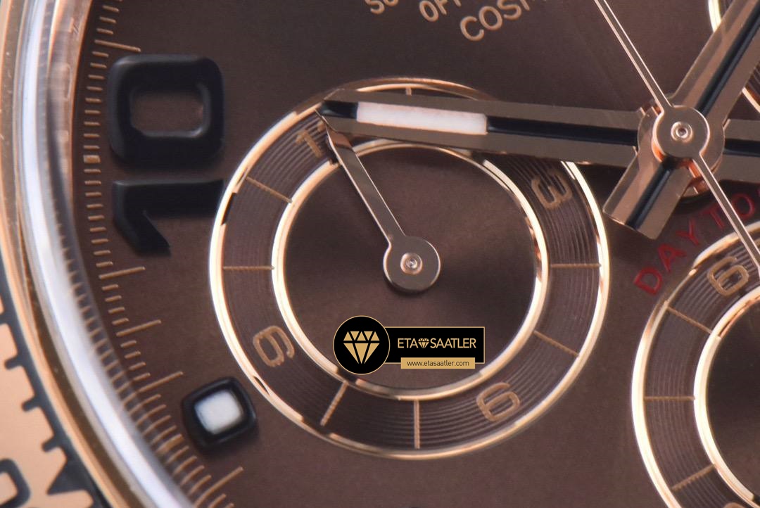 Rolex Daytona 116505 Rakamlı Kahve Kadran 904L Çelik Clean 4130 V2 ETA (6) Rolex Daytona 116505 Rakamlı Kahve Kadran 904L Çelik Clean 4130 V2 ETA
