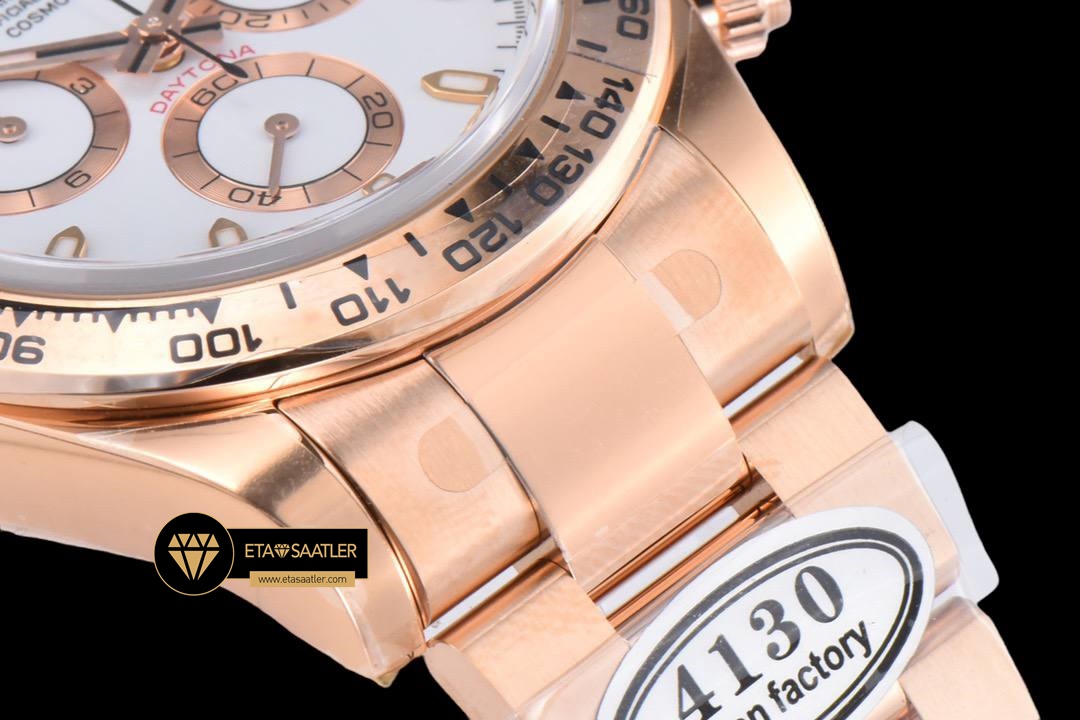 Rolex Daytona 116508 Chronograph 904L Rose Çelik Clean 4130 V2 ETA (4) Rolex Daytona 116508 Chronograph 904L Rose Çelik Clean 4130 V2 ETA