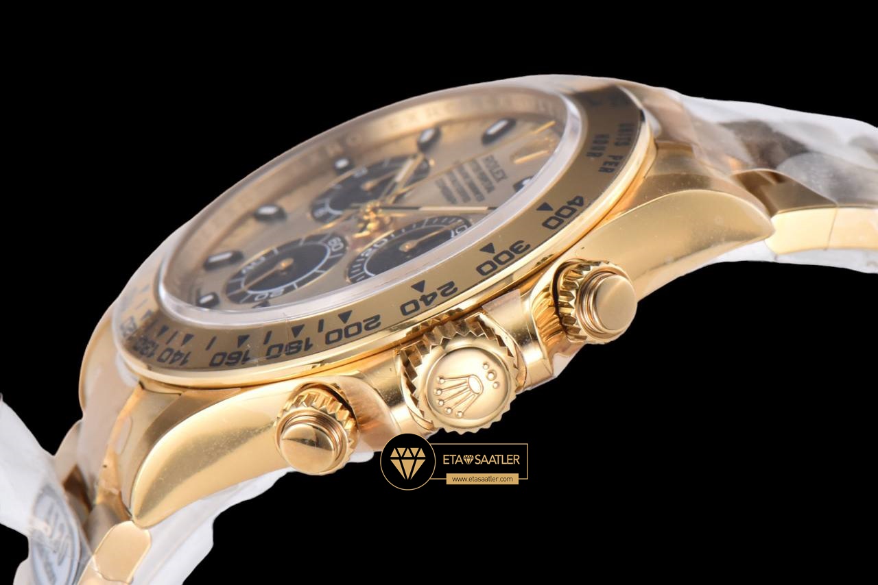 Rolex Daytona 116508 Kronograf Altın Kadran 904L Çelik Clean 4130 V2 ETA (3) Rolex Daytona 116508 Kronograf Altın Kadran 904L Çelik Clean 4130 V2 ETA