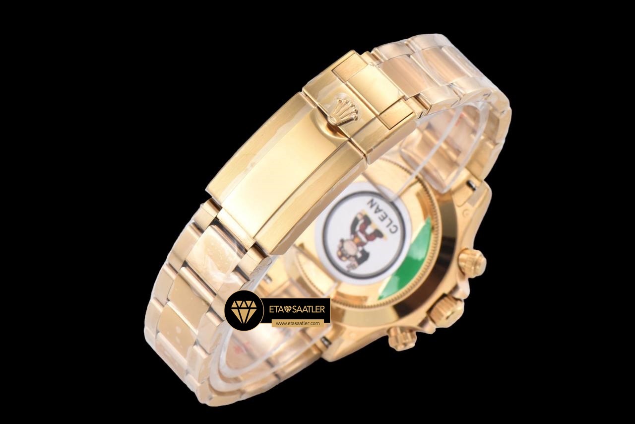 Rolex Daytona 116508 Kronograf Altın Kadran 904L Çelik Clean 4130 V2 ETA (5) Rolex Daytona 116508 Kronograf Altın Kadran 904L Çelik Clean 4130 V2 ETA