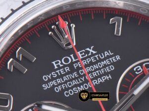 Rolex Daytona 116509 Cosmograph Siyah Kadran 904L Çelik Clean 4130 V2 ETA