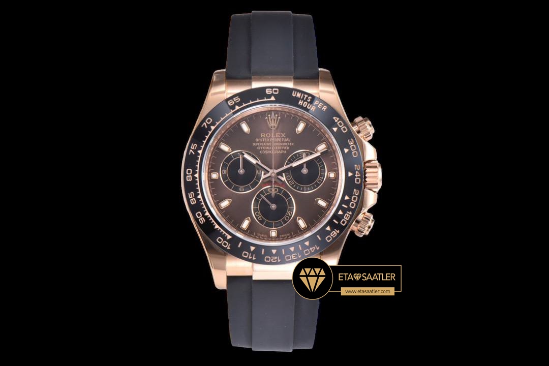 Rolex Daytona 116515 Oysterflex Kordon Chocolate Kadran Clean 4130 V2 ETA