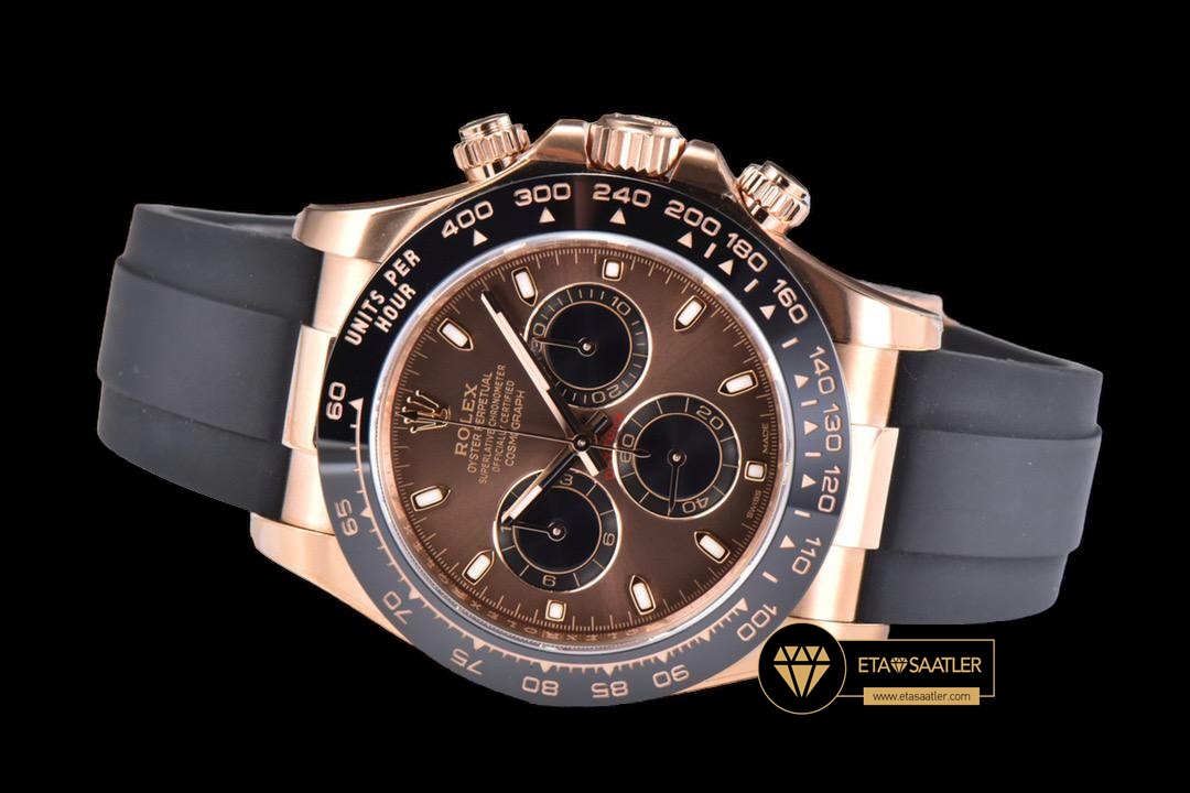 Rolex Daytona 116515 Oysterflex Chocolate Kadran Clean 4130 V2 ETA (2) Rolex Daytona 116515 Oysterflex Chocolate Kadran Clean 4130 V2 ETA