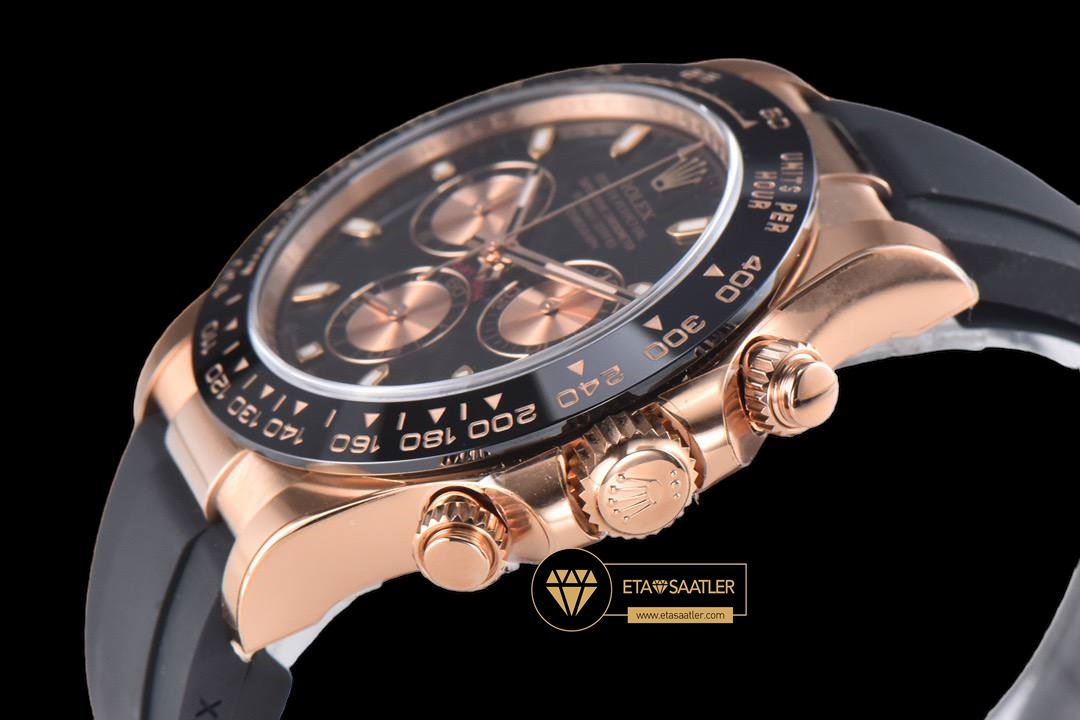 Rolex Daytona 116515LN Cosmograph Siyah Kadran Kauçuk Kordon Clean 4130 V2 ETA (2) Rolex Daytona 116515LN Cosmograph Siyah Kadran Kauçuk Kordon Clean 4130 V2 ETA