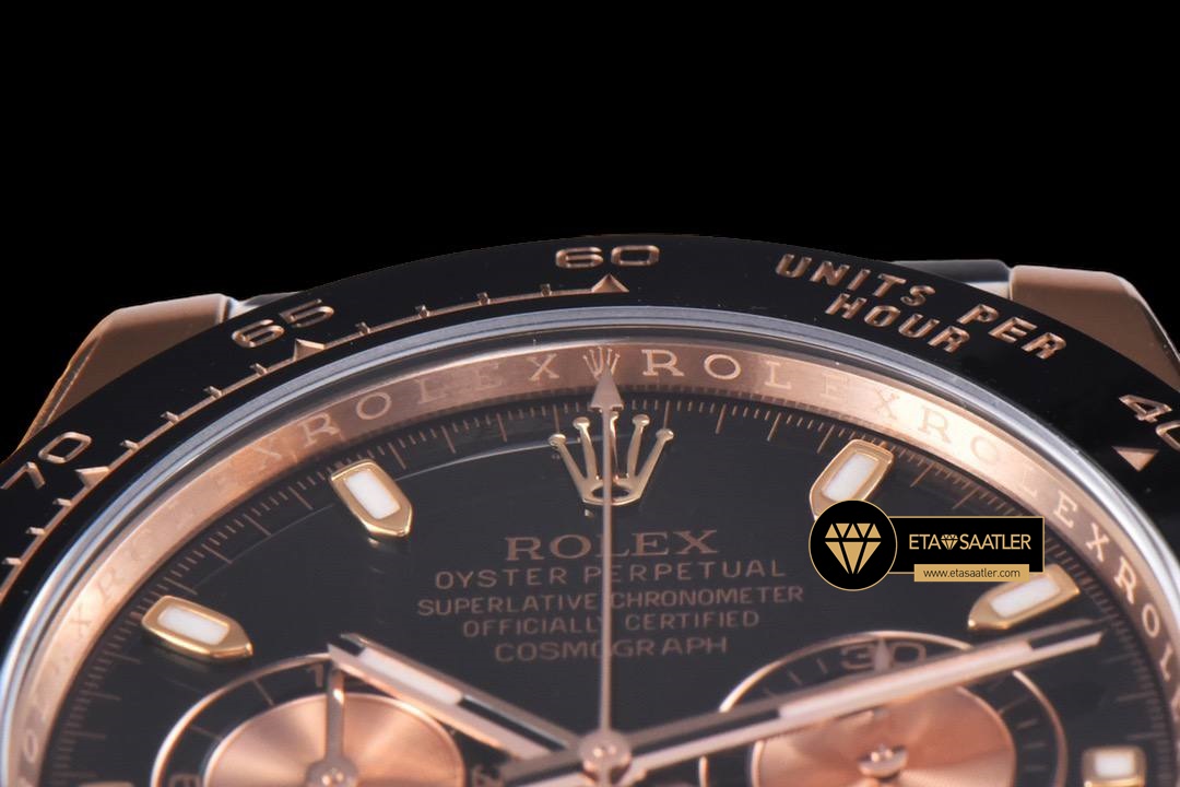 Rolex Daytona 116515LN Cosmograph Siyah Kadran Kauçuk Kordon Clean 4130 V2 ETA (3) Rolex Daytona 116515LN Cosmograph Siyah Kadran Kauçuk Kordon Clean 4130 V2 ETA