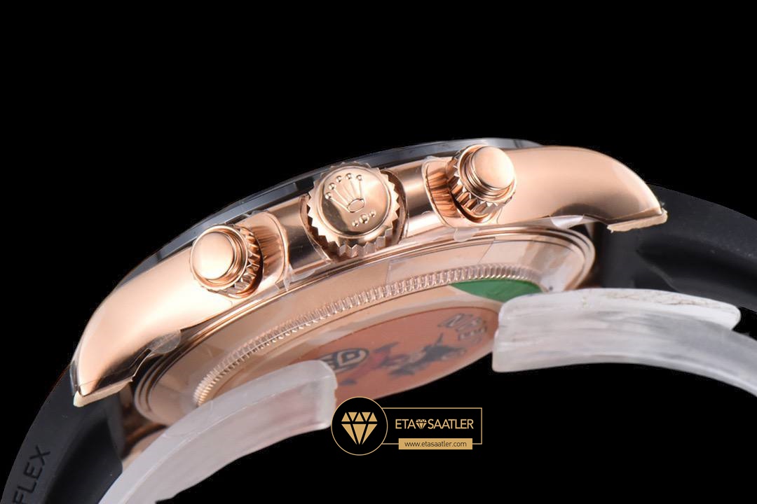 Rolex Daytona 116515RG Rakamlı Kahverengi Kadran Kauçuk Kordon Clean 4130 V2 ETA (5) Rolex Daytona 116515RG Rakamlı Kahverengi Kadran Kauçuk Kordon Clean 4130 V2 ETA