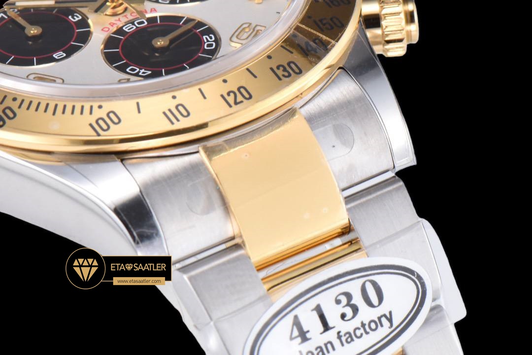 Rolex Daytona 116523 Rakamlı Beyaz Kadran 904L Çelik Clean 4130 V2 ETA (4) Rolex Daytona 116523 Rakamlı Beyaz Kadran 904L Çelik Clean 4130 V2 ETA