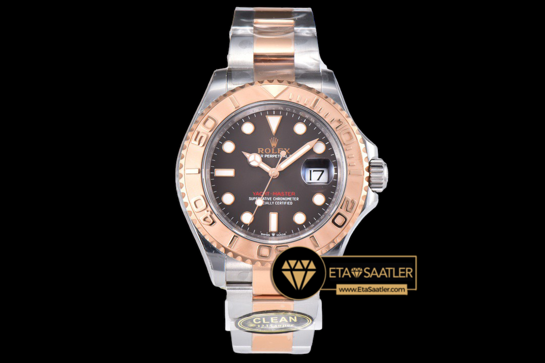 Rolex Yacht Master Clean 126621 Rose-Çelik Kahve Kadran Super Clone ETA