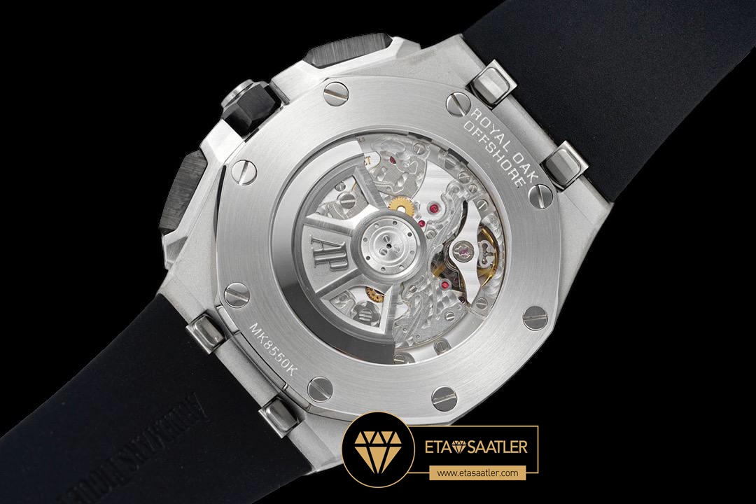 Audemars Piguet 26420 Royal Oak Offshore Siyah Kadran 44mm Super Clone ETA (9) Audemars Piguet 26420 Royal Oak Offshore Siyah Kadran 44mm Super Clone ETA