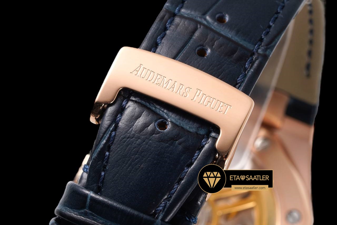 Audemars Piguet Royal Oak 15510OR Deri Kordon Rose Super Clone ETA (7) Audemars Piguet Royal Oak 15510OR Deri Kordon Rose Super Clone ETA