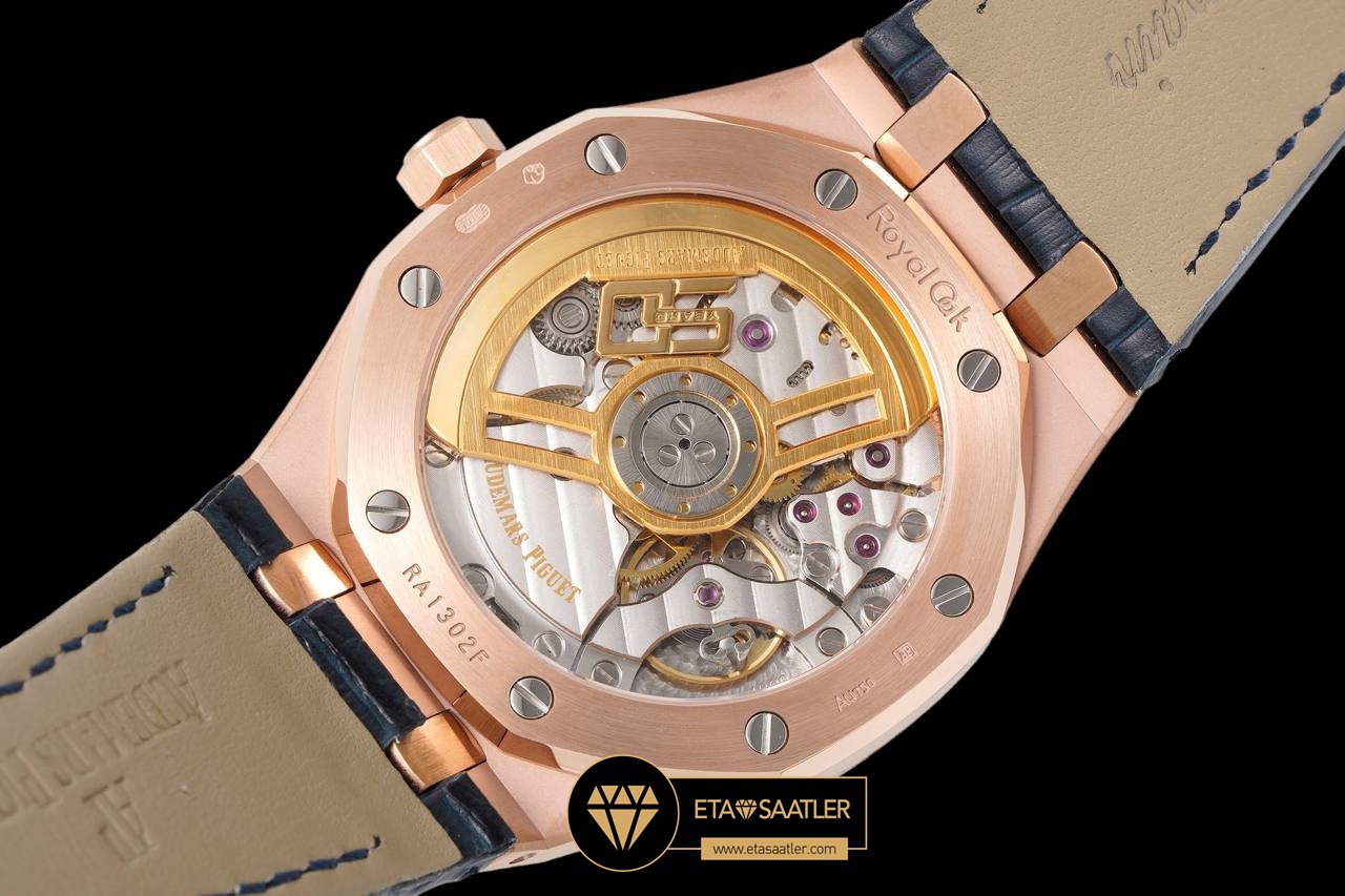 Audemars Piguet Royal Oak 15510OR Deri Kordon Rose Super Clone ETA (9) Audemars Piguet Royal Oak 15510OR Deri Kordon Rose Super Clone ETA