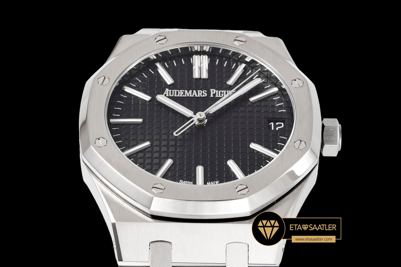 Audemars Piguet Royal Oak 15510ST Siyah Kadran Super Clone ETA (4) Audemars Piguet Royal Oak 15510ST Siyah Kadran Super Clone ETA
