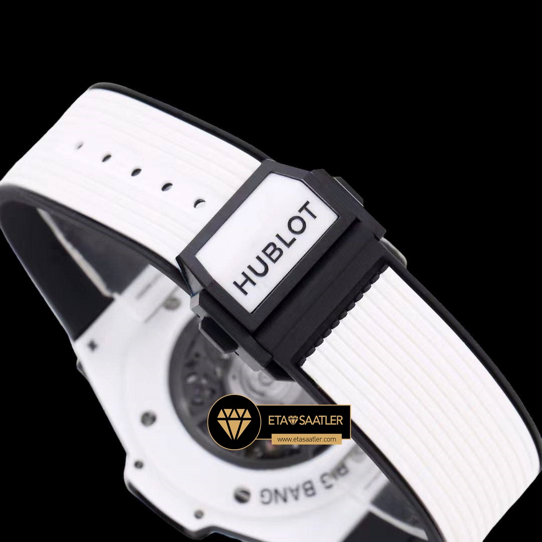 Hublot Big Bang Unico Beyaz Seramik HUB1280 İskelet Kadran Super Clone ETA (9) Hublot Big Bang Unico Beyaz Seramik HUB1280 İskelet Kadran Super Clone ETA
