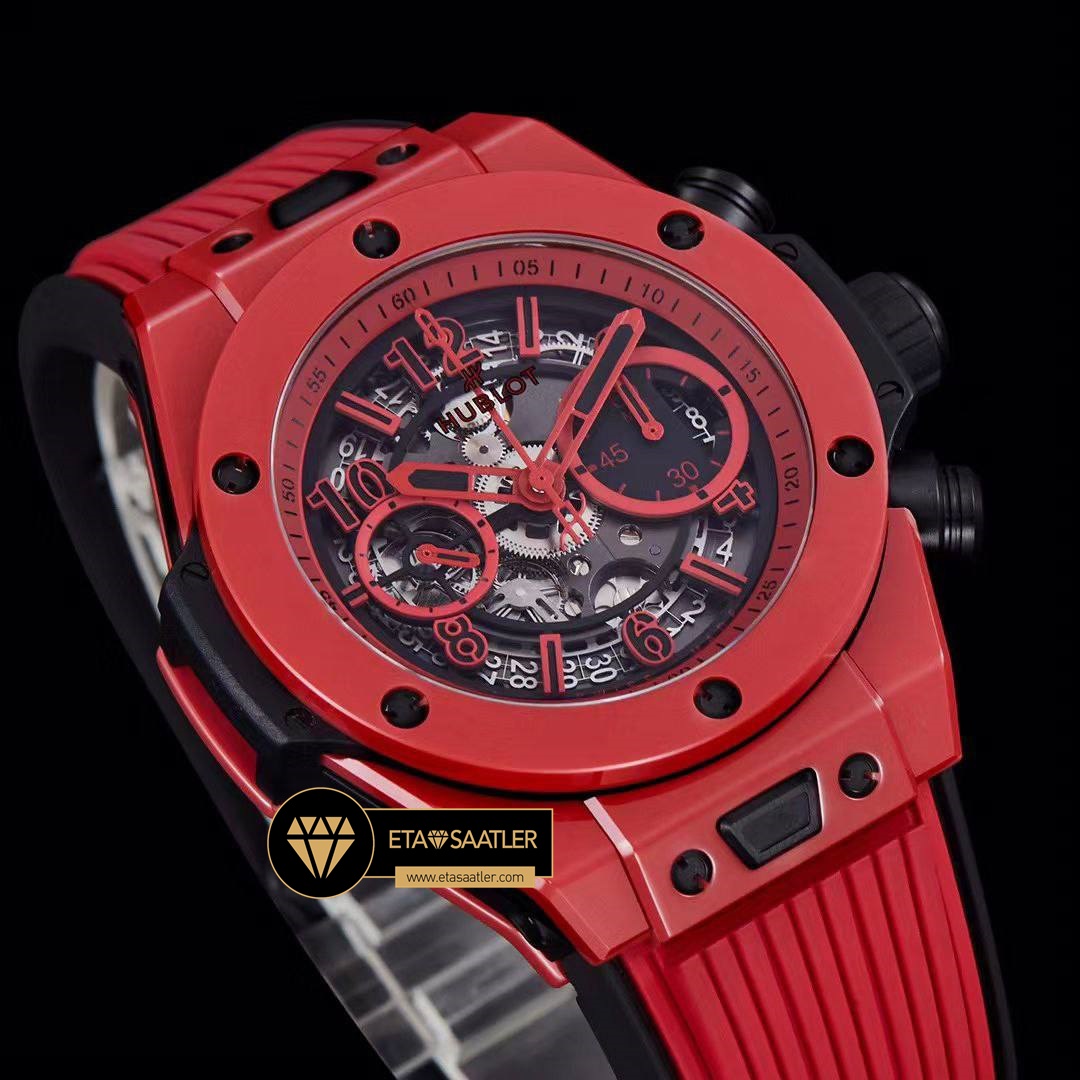 Hublot Big Bang Unico Kırmızı Seramik HUB1280 İskelet Kadran Super Clone ETA (5) Hublot Big Bang Unico Kırmızı Seramik HUB1280 İskelet Kadran Super Clone ETA