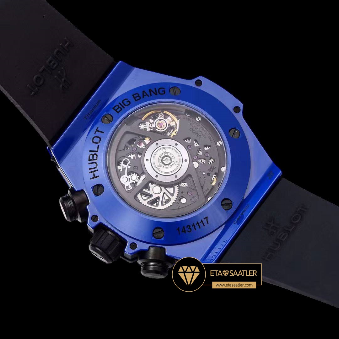 Hublot Big Bang Unico Mavi Seramik HUB1280 İskelet Kadran Super Clone ETA (8) Hublot Big Bang Unico Mavi Seramik HUB1280 İskelet Kadran Super Clone ETA