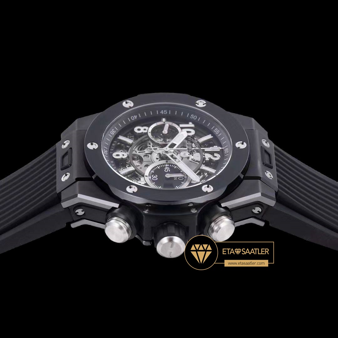 Hublot Big Bang Unico Siyah Seramik HUB1280 İskelet Kadran Super Clone ETA (6) Hublot Big Bang Unico Siyah Seramik HUB1280 İskelet Kadran Super Clone ETA