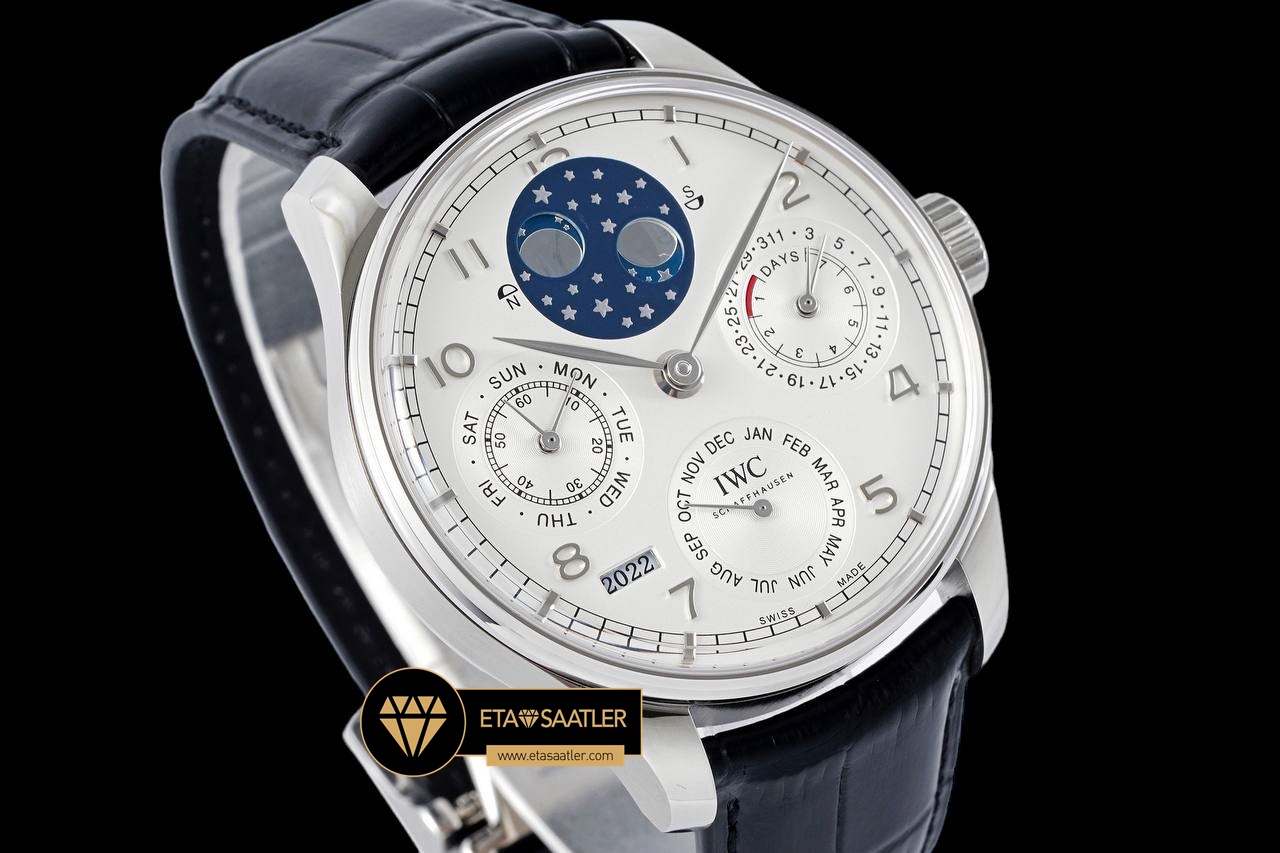 IWC Portuguese IW503406 Çelik Perpetual Calendar Super Clone ETA (4) IWC Portuguese IW503406 Çelik Perpetual Calendar Super Clone ETA