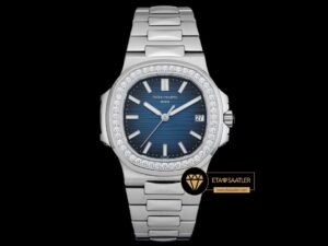 Patek Philippe Aquanaut 5167 Taşlı Bezel Mavi Kadran 40mm Super Clone ETA